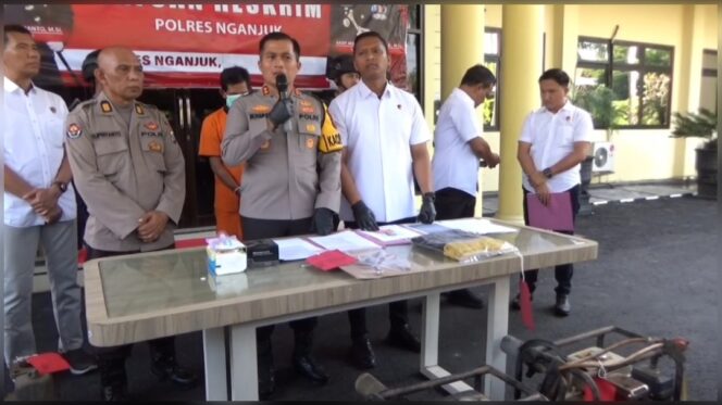 
					Sindikat Pencurian Diesal Mesin Pompa Air di Nganjuk, Kapolres : Pelaku Beraksi Sendirian Delapan Kali