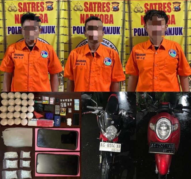 
					TERUNGKAP! Bisnis Terlarang di Nganjuk, Polisi Sita Puluhan Ribu Pil Dobel L dan Sabu